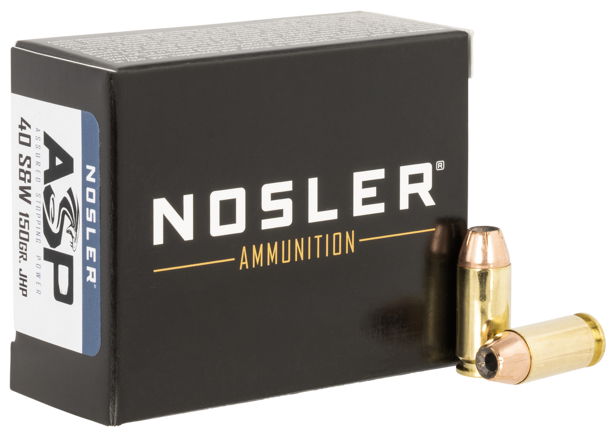 Nosler Assured Stopping Power 40 S&W 150gr Jacketed Hollow Point - Box or Case