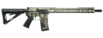 Black Rain Ordnance Spec15 Trump FX Custom Limited Edition 5.56 NATO 16" 30+1 Semi-Auto AR-15 Rifle - Silver