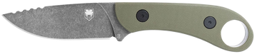 CobraTec Knives Skinner Gen II 3.50" Fixed Plain D2 Steel OD Green G10 Handle