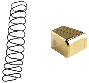 Cross Armory CRG+5MEG19GD +5 Magazine Extension Glock 19/23/32 Gen 1-5 5rd Gold Aluminum