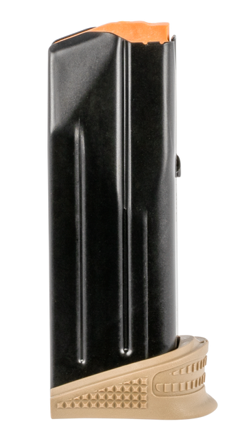 FN 509 Compact 12rd Extended Floorplate 9mm Luger Magazine - Black/FDE