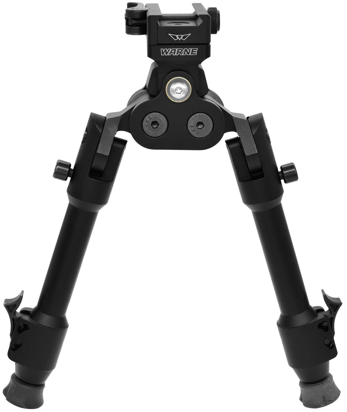 Warne 7923M Skyline Pro Bipod Black Anodized QD Picatinny Head with Precision Legs