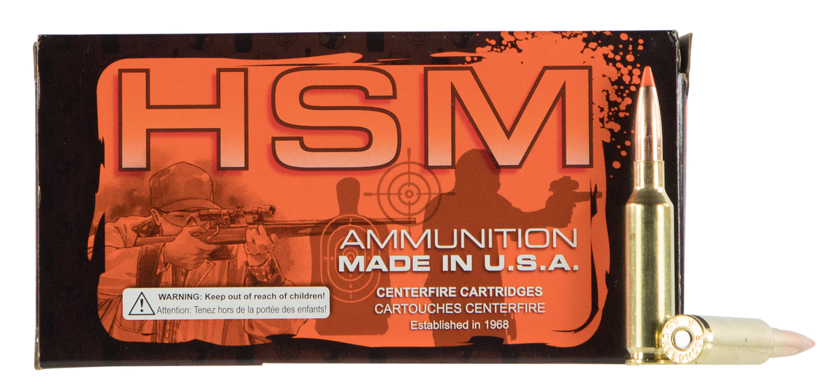 HSM Match 223 Rem 77gr Sierra MatchKing BTHP 50 Rd - Box or Case
