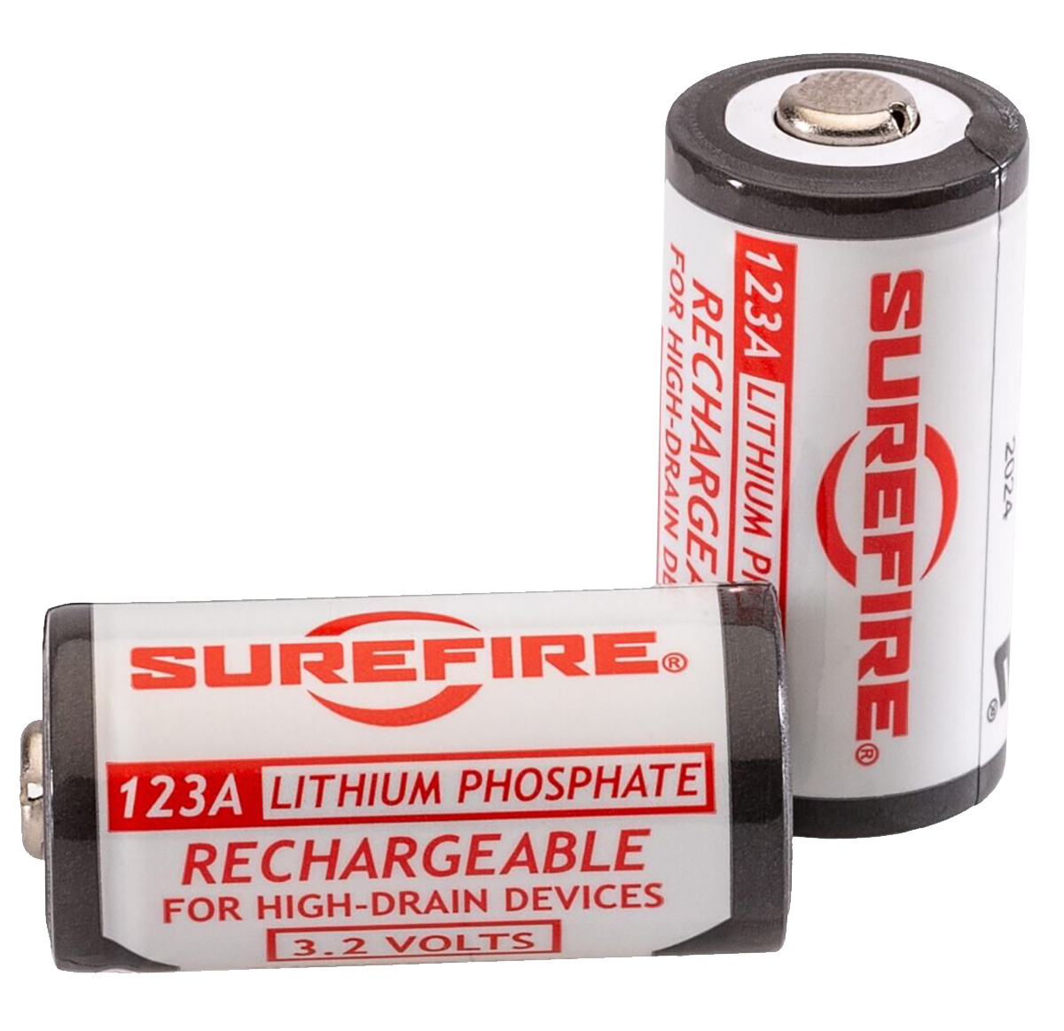 Surefire SFLFP123 123A 3.2V 450 mAh LiFePO4 Battery 2-Pack