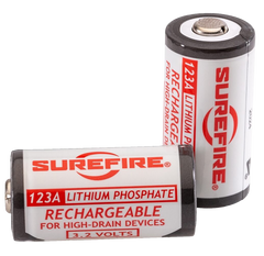 Surefire SFLFP123 123A 3.2V 450 mAh LiFePO4 Battery 2-Pack