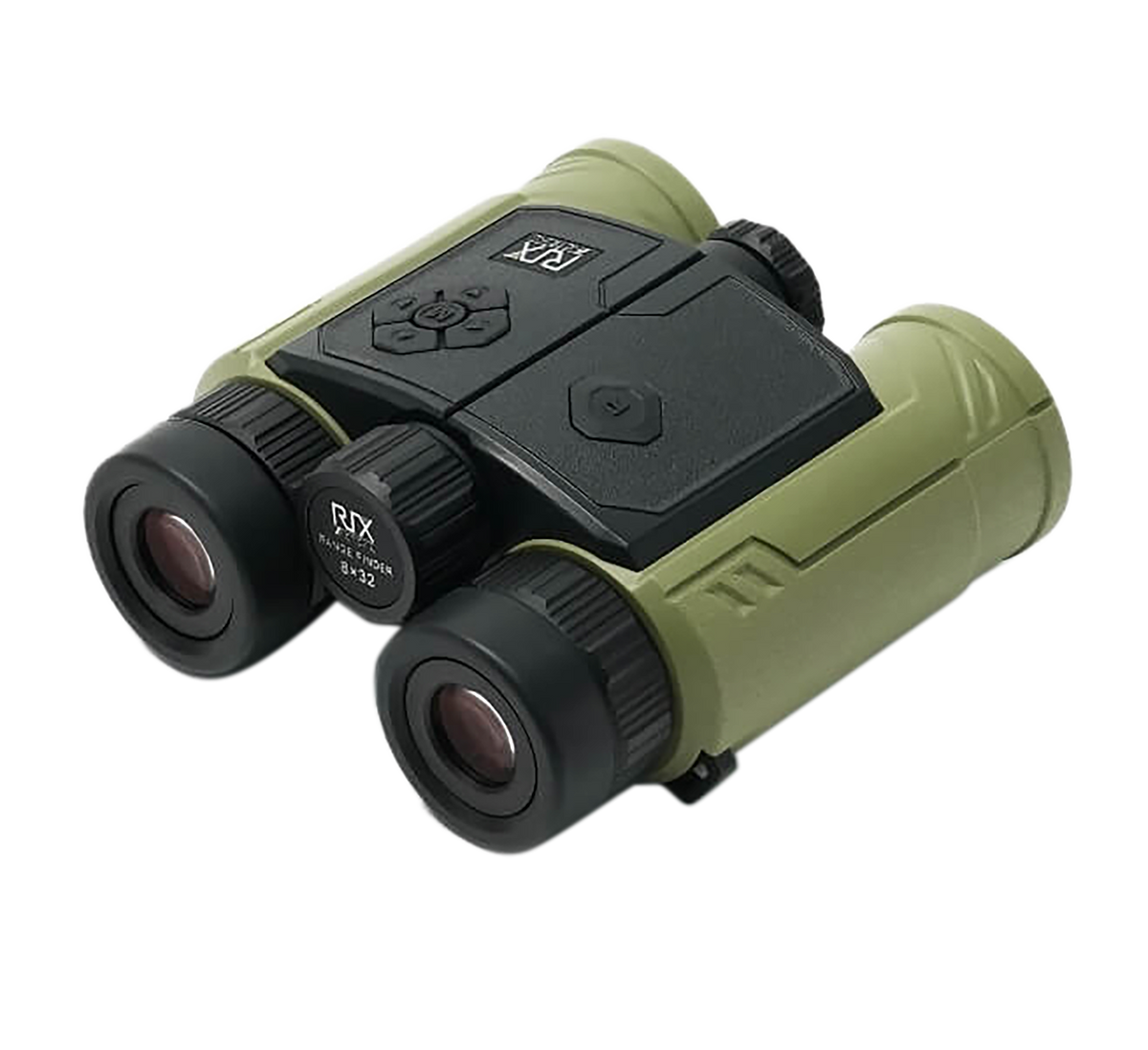 Rix Optics MK-R3000 8x 32mm Rangefinding Binoculars - Black / Green