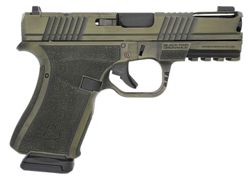 Black Rain Ordnance Frontline+ 9mm Luger 4" 15+1 Semi-Auto Pistol - Bazooka Green Battlewon
