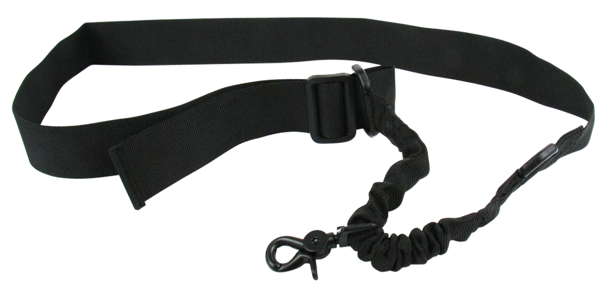 TacFire SL001B Single Point Sling 20"-30" Black Nylon Adjustable Double Bungee Rifle/Shotgun