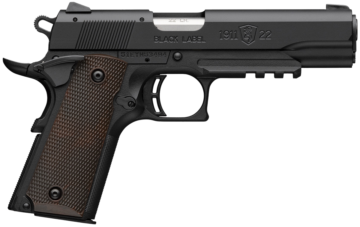 Browning 1911 Black Label Full Size 22 LR 4.25" 10+1 Semi-Auto Pistol