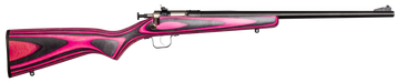 Crickett KSA2226 Youth 22 LR 16.12" 1-Rd Bolt Action Rifle - Pink/Black Laminate Stock