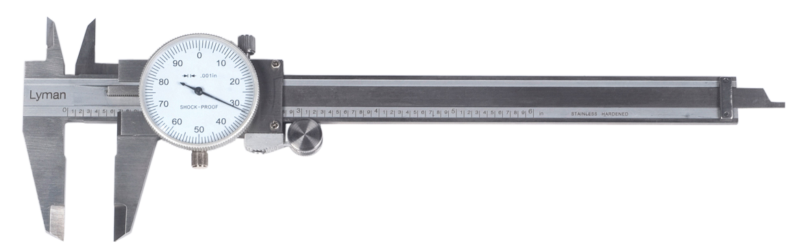 Lyman 7832212 Stainless Steel Dial Caliper 0-6 in .001 in