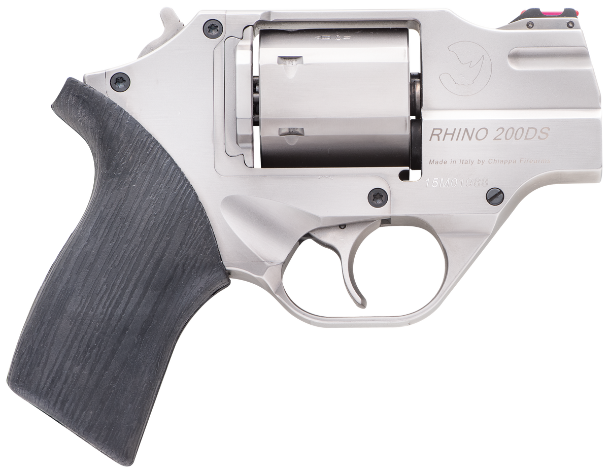 Chiappa Firearms Rhino 200DS 357 Mag 2" 6-Shot DA/SA Revolver - Nickel-Plated