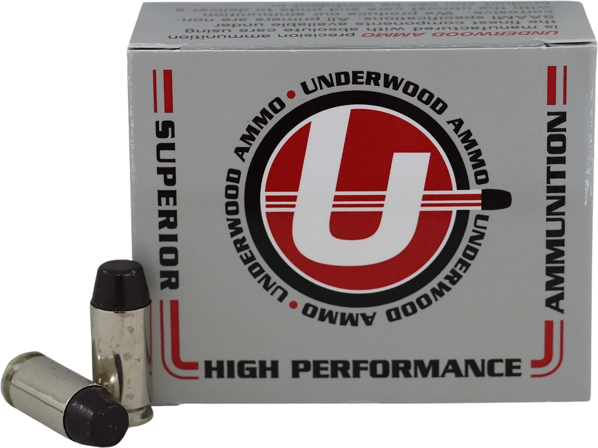 Underwood Ammo 40 S&W 200gr Hard Cast Flat Nose - Box or Case