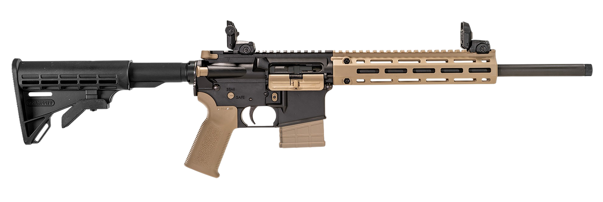 Tippmann Arms M4-22 LTE 22 LR 16" 10+1 Semi-Auto Rifle - FDE/Black Parkerized