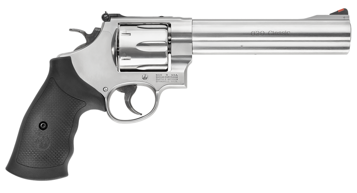 Smith & Wesson Model 629 Classic 44 Rem Mag 6.5" 6-Rd DA/SA Revolver - Satin Stainless - CA Compliant