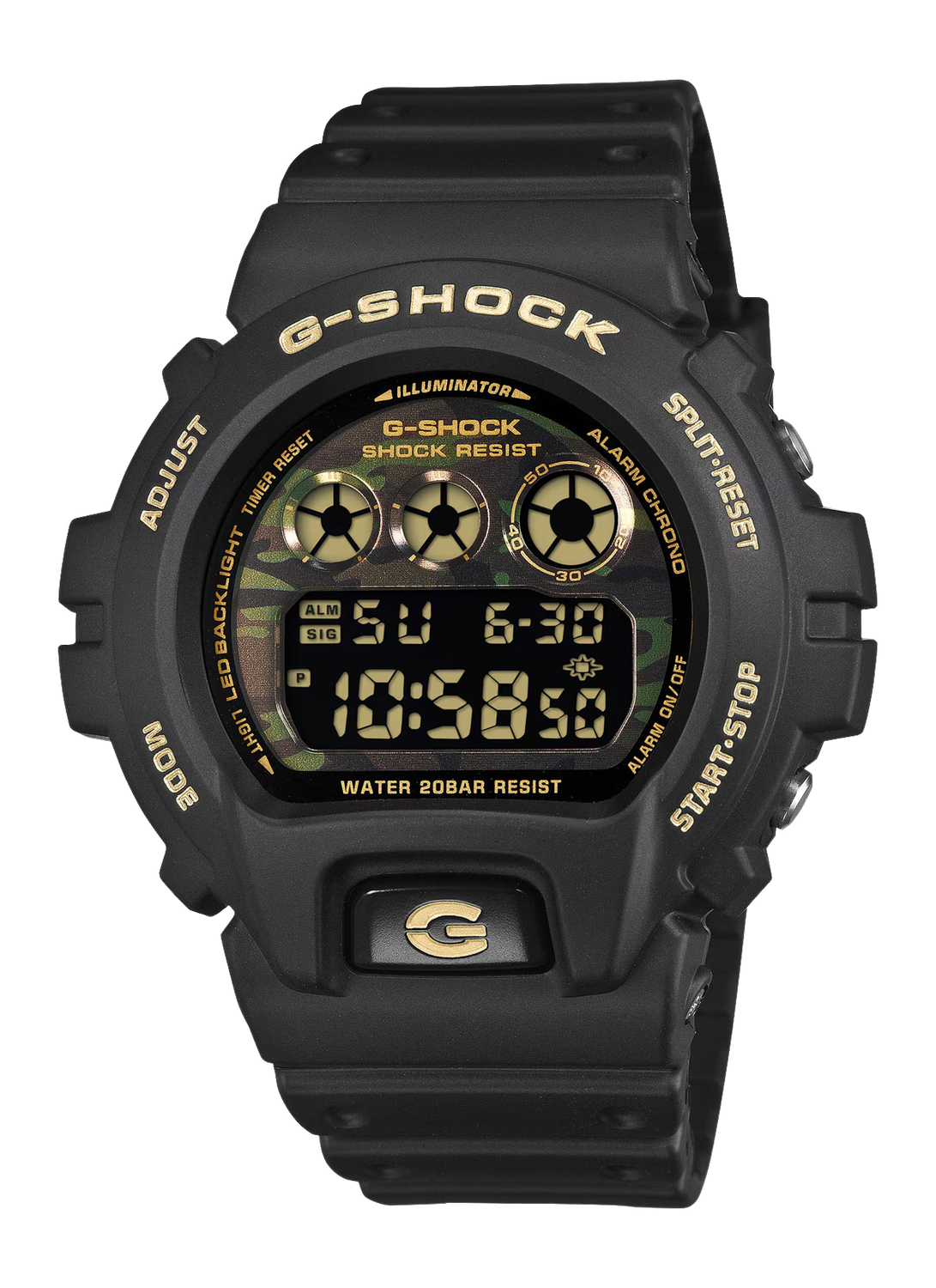 G-Shock DW-6900CF-1 Classic Black Camo 200M Digital Watch