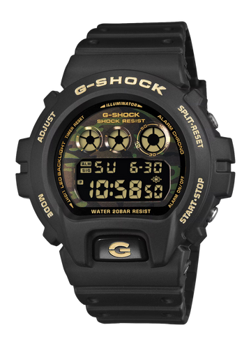 G-Shock DW-6900CF-1 Classic Black Camo 200M Digital Watch