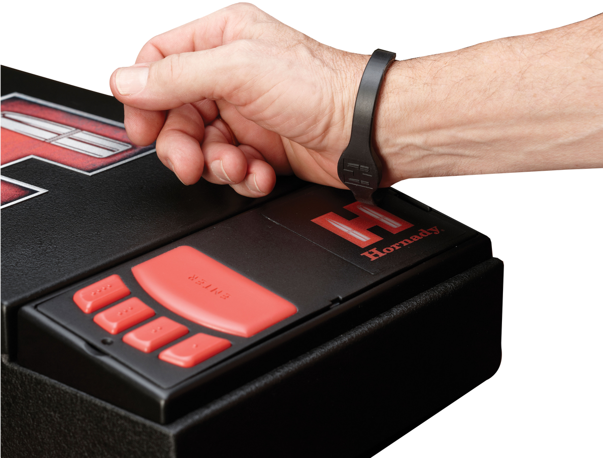 Hornady 98166 Rapid Safe RFID Wrist Band - Black Rubber