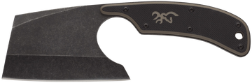Browning Cutoff Camp Cleaver 2.5" Fixed Blade 9Cr14MoV G10 Handle - Boxed