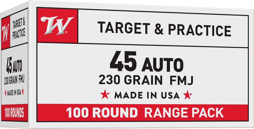 Winchester Ammo USA 45 ACP 230gr FMJ 100 Rd - Box or Case
