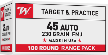 Winchester Ammo USA 45 ACP 230gr FMJ 100 Rd - Box or Case