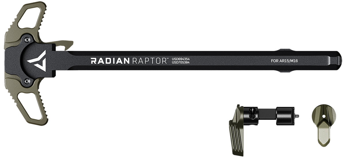 Radian Weapons Raptor Charging Handle & 45/90 Talon Safety Combo AR-15/M16 - Radian OD