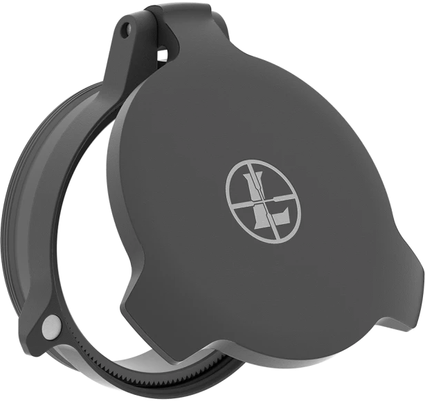 Leupold Alumina Flip-Back Lens Cover 32-33mm Objective Matte Black Aluminum
