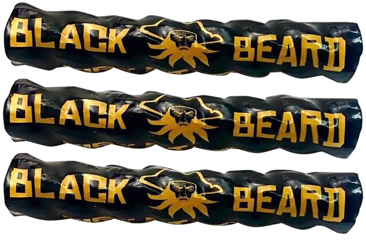 Black Beard Fire Starters Fire Rope 3-Pack Waterproof Cotton Fire Starter - Black
