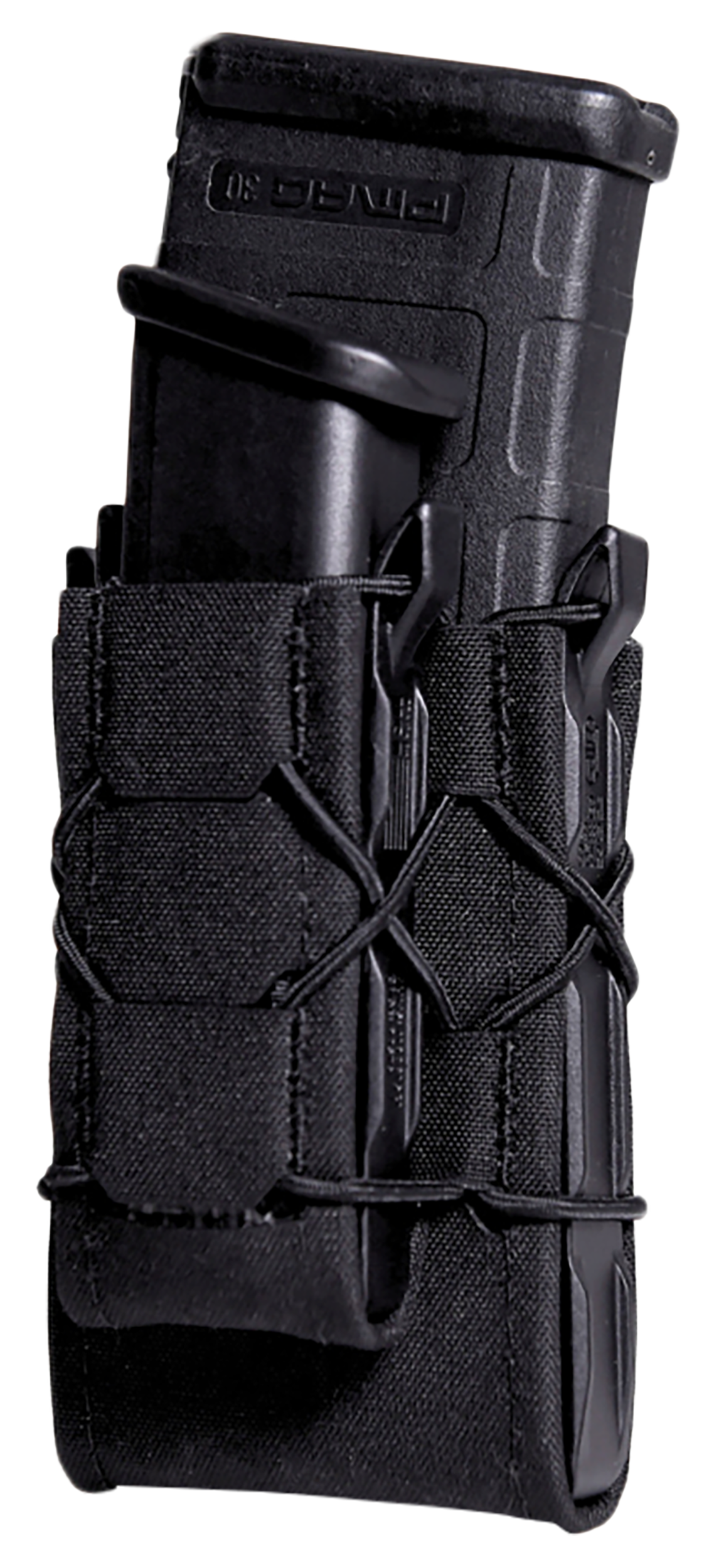 High Speed Gear 24DD00BK TACO Gen 2 Double Decker Black Nylon Laminate MOLLE Pistol/Rifle Mag Pouch