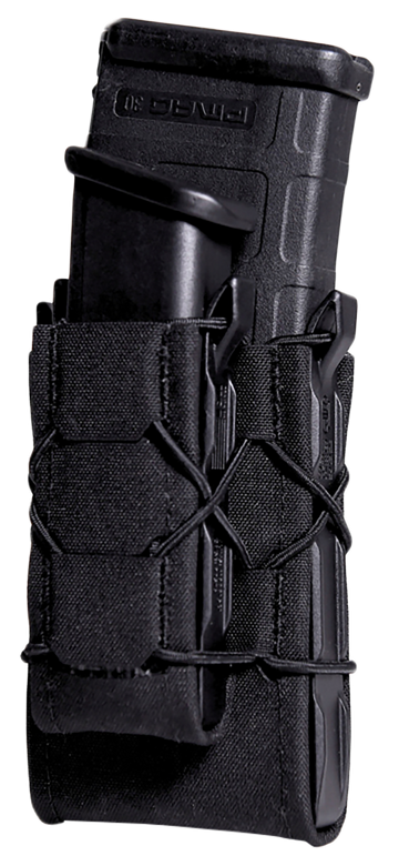 High Speed Gear 24DD00BK TACO Gen 2 Double Decker Black Nylon Laminate MOLLE Pistol/Rifle Mag Pouch