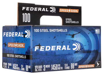 Federal WF142100BB Speed-Shok 12 Gauge 3" 1-1/4 oz BB Shot 100rd - Box or Case