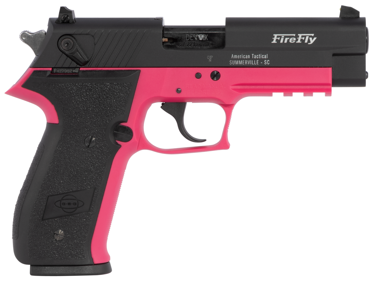 GSG FireFly 22 LR 4" 10+1 Semi-Auto Pistol - Pink Frame