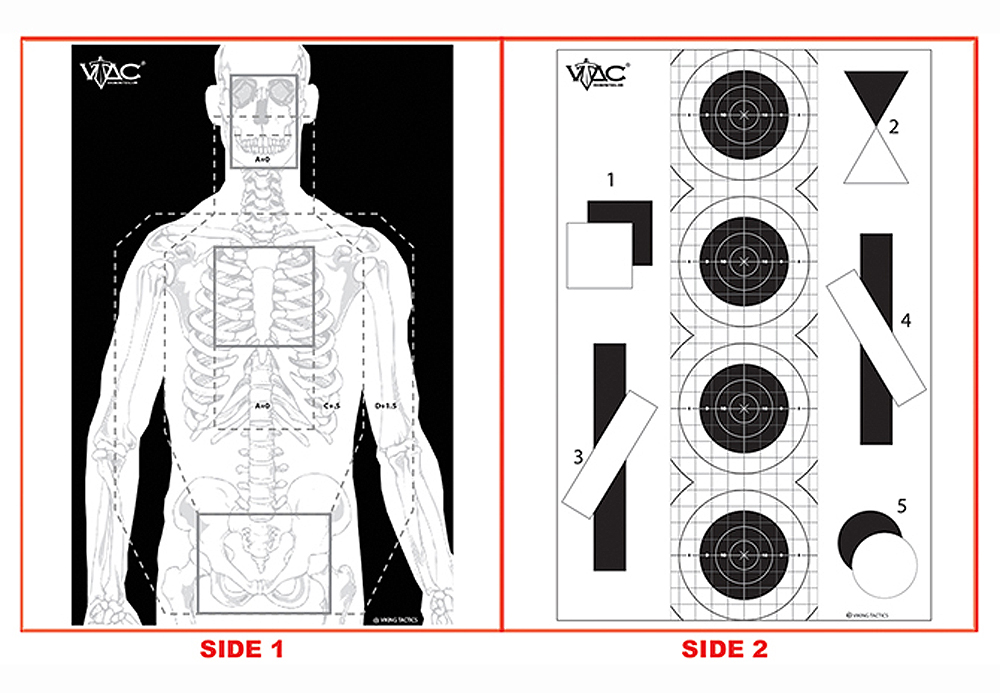 Action Target VTACP100 Advanced Training Marksmanship/Silhouette Paper Target 23" x 35" 100 Per Box