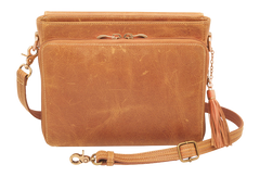 Kingport Industries GTM-CZY/22 Caramel Buffalo Leather Crossbody Clutch CCW Purse