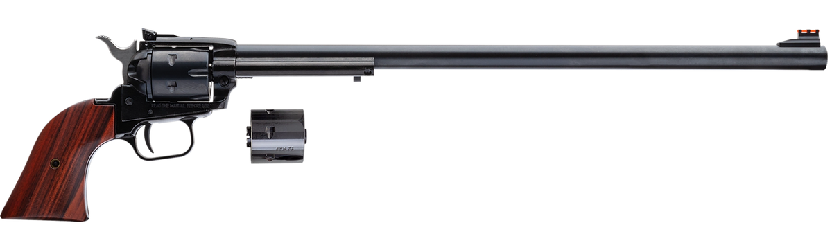 Heritage Mfg Rough Rider 22 LR/22 WMR 16" 6-Shot Revolver - Black with Cocobolo Grips