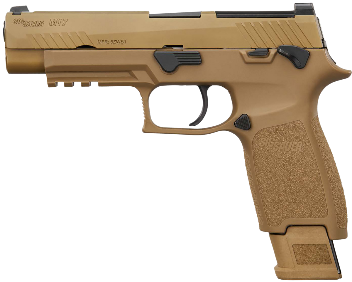 Sig Sauer M17 9mm Luger 4.7" 10+1 Semi-Auto Pistol - Coyote PVD Optic Ready