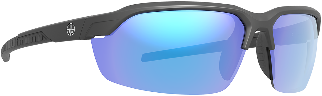 Leupold Tracer Performance Eyewear Matte Black Blue Mirror