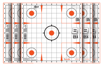 EZ-Aim Sight-In Grid Paper Self-Adhesive 12x12 Target Orange/White - 100 Pack