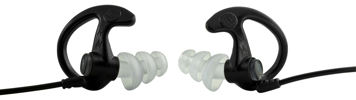 Surefire EP5 Sonic Defenders Max 26 dB Polymer Flanged Earplugs - Medium, Black