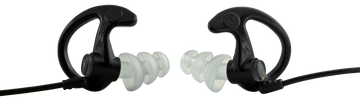 Surefire EP5 Sonic Defenders Max 26 dB Polymer Flanged Earplugs - Medium, Black