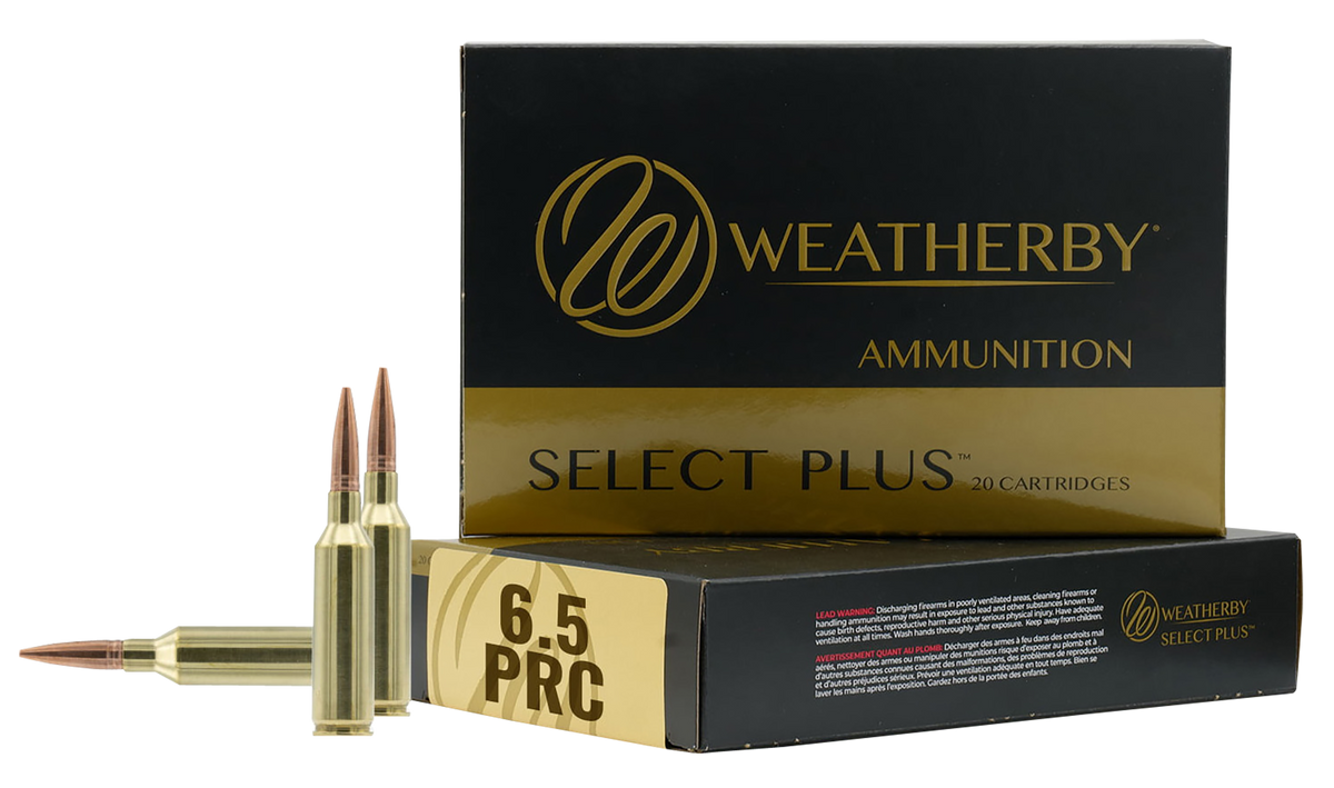 Weatherby Select Plus 6.5 PRC 156gr Berger Elite Hunter 20 Rd - Box or Case