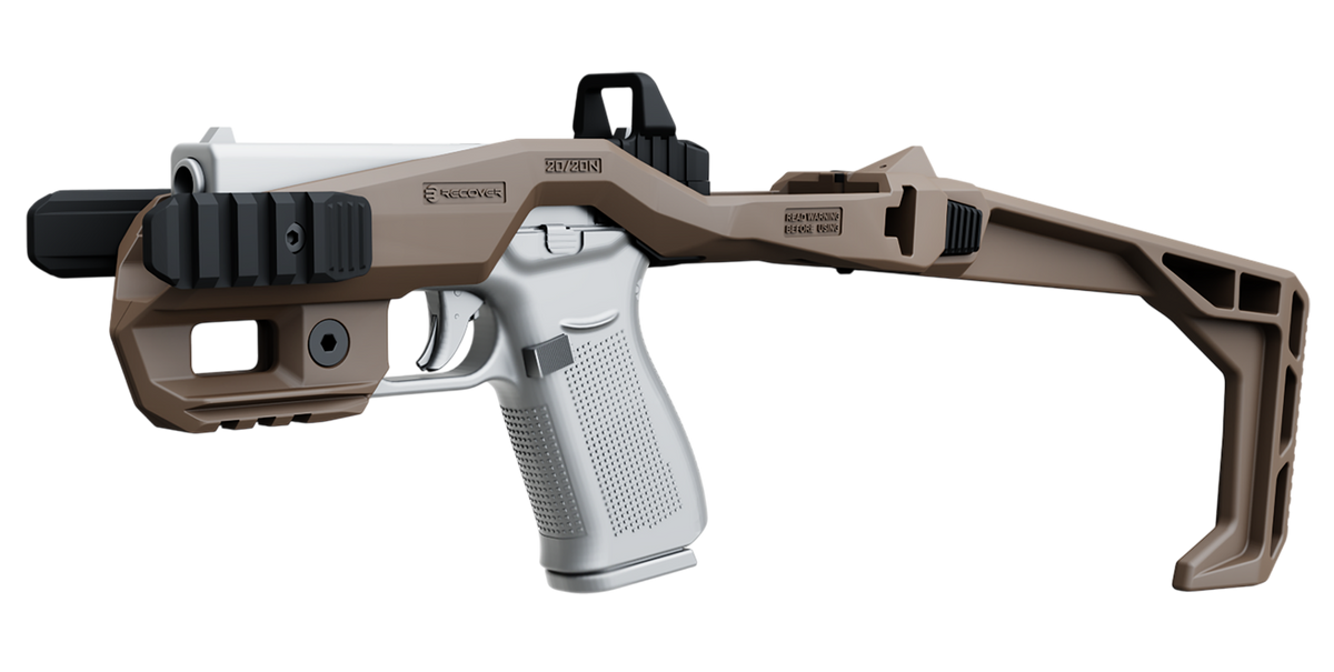 Recover Innovations 2020N Pistol Stabilizer Brace Kit for Glock 43 - Tan