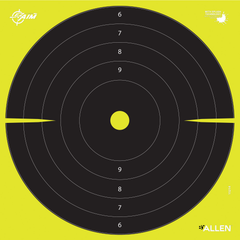 Allen EZ Aim Splash Bullseye Hanging Paper Target 12"x12" Black/Chartreuse 30-Pack