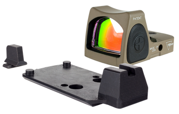Trijicon Dual Defense Kit RMR Type 2 3.25 MOA Red Dot Sight w/ M17/18 Mount - FDE