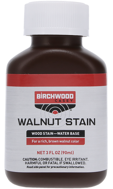 Birchwood Casey Walnut Wood Stain Water-Based 3 oz Bottle