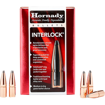 Hornady InterLock 270 Cal .277 150gr Spire Point Reloading Bullets - 100/Box