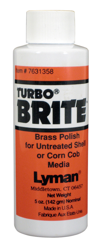 Lyman Turbo Brite Brass Case Polish 4 oz - Reloading Tumbler Polish