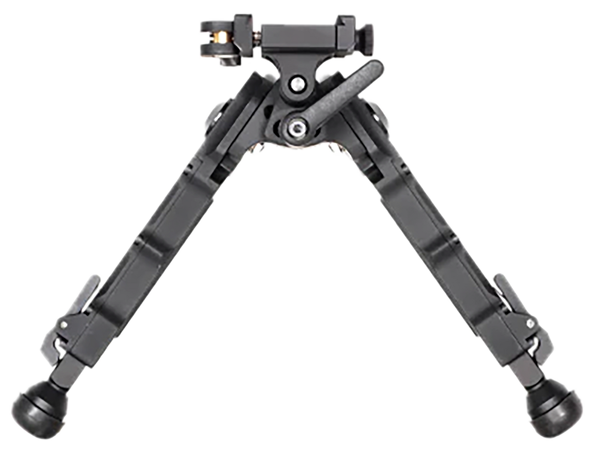 Accu-Tac BR-4 G2 Arca Spec Bipod 5.75-8.25" Black Hardcoat Anodized Aluminum Steel Feet