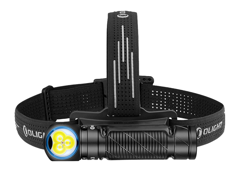 Olight Perun 3 3000 Lumen Rechargeable Right Angle LED Headlamp - Black
