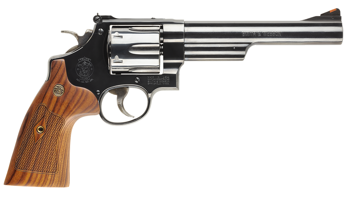 Smith & Wesson 150145 Model 29 Classic 44 Rem Mag 6.5" 6-Shot DA/SA N-Frame Revolver - Blued Carbon Steel, Wood Grip